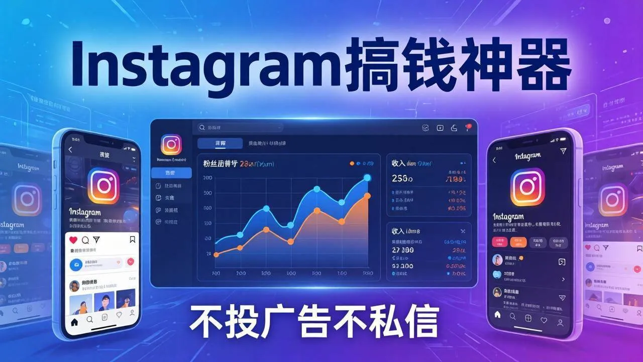 （17731期）Instagram搞钱神器：月涨6万粉+月入5万刀，不投广告不私信，靠算法+低价产品_摸鱼资源网