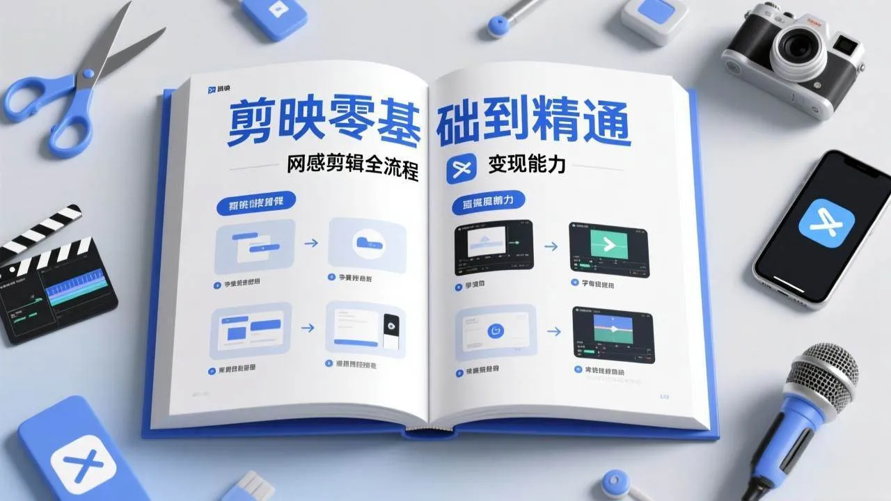 （17473期）剪映零基础也能快速上手，从入门到精通掌握网感剪辑全流程，掌握能直接变现的剪辑能力_摸鱼资源网