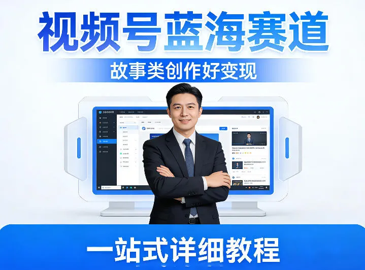 视频号蓝海赛道，故事类创作好变现，一站式详细教程_摸鱼资源网
