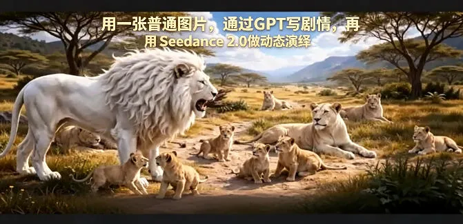 用一张普通图片，通过GPT写剧情，再用Seedance 2.0做动态演绎，居然能生成迪士尼风格搞笑动画_摸鱼资源网