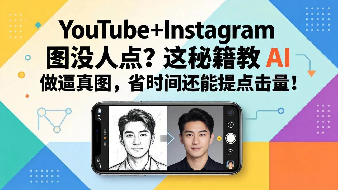 (17911期)YouTube+Instagram 图没人点?这秘籍教 AI 做逼真图,省时间还能提点击量-摸鱼资源网 (17911期)YouTube+Instagram 图没人点?这秘籍教 AI 做逼真图,省时间还能提点击量-摸鱼资源网