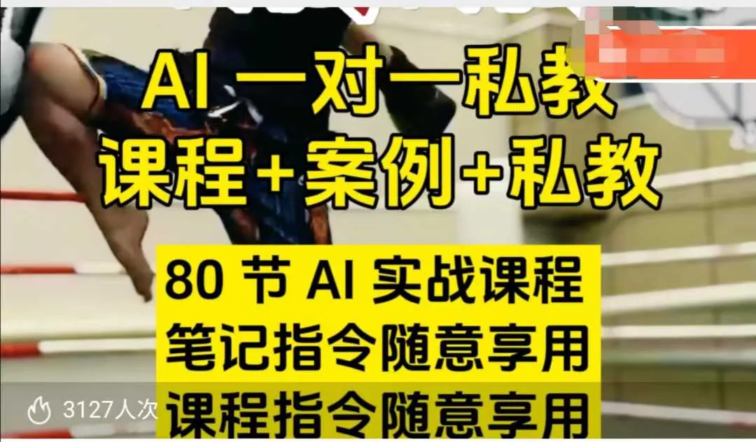 AI指令实战课，课程+案例，80节AI实战课程，笔记指令随意享用，课程指令随意享用(更新26年3月)_摸鱼资源网
