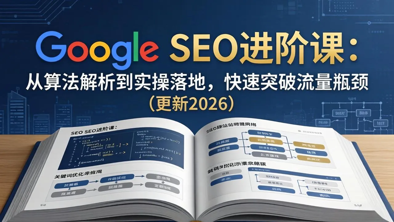 Google SEO进阶课：从算法解析到实操落地，快速突破流量瓶颈(更新2026_摸鱼资源网