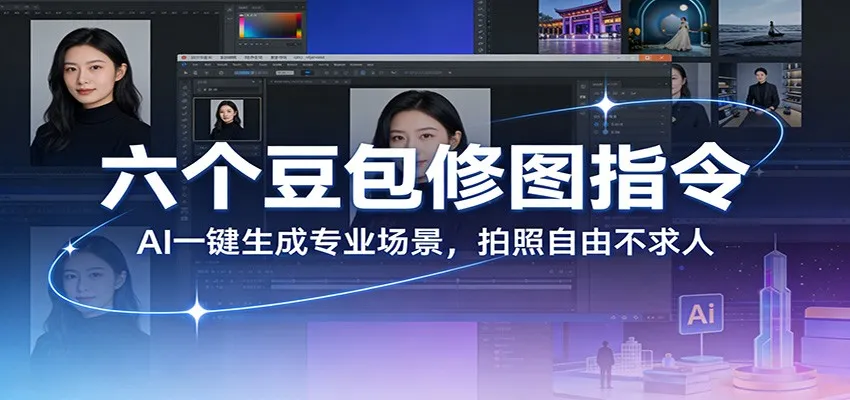 六个豆包修图指令：AI 一键生成专业场景，拍照自由不求人_摸鱼资源网