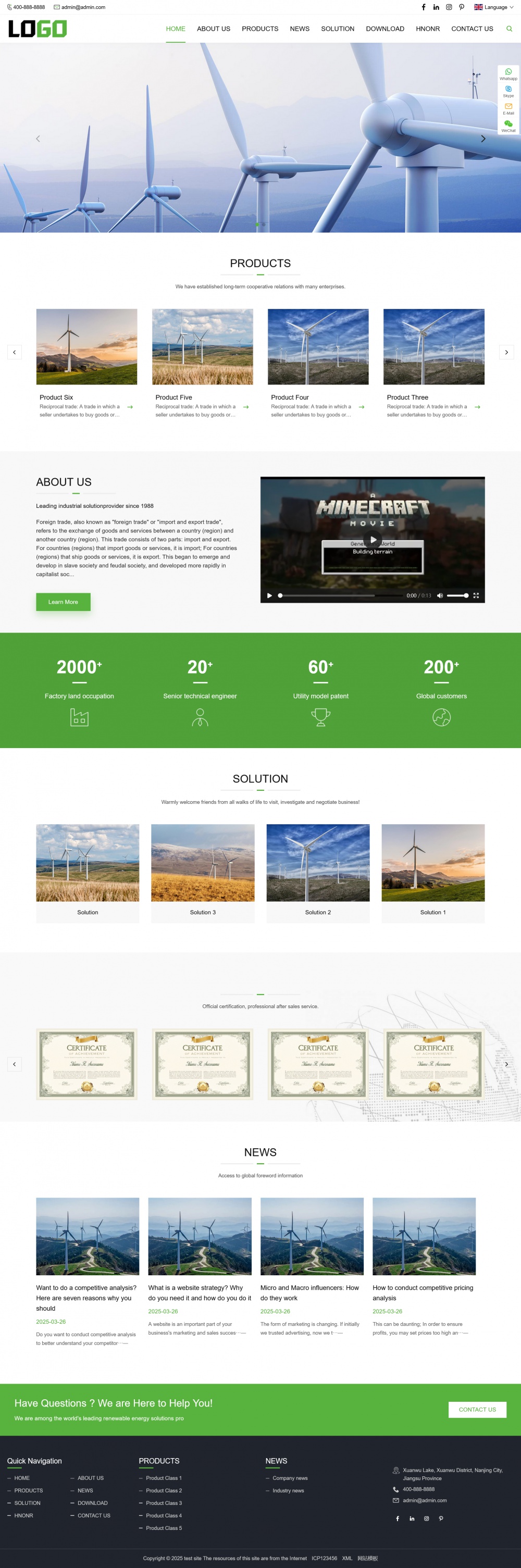 PbootCMS外贸网站模板：自适应移动端，SEO优化提升搜索引擎排名_摸鱼资源网