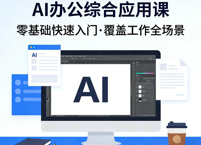 AI办公综合应用课，零基础快速入门，覆盖了工作中各种应用场景_摸鱼资源网