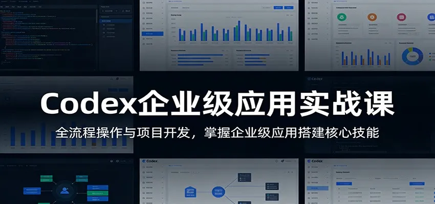 Codex企业级应用实战课：全流程操作与项目开发，掌握企业级应用搭建核心技能_摸鱼资源网