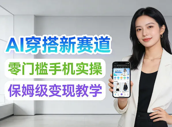 2026年AI穿搭新赛道，零门槛手机实操，保姆级变现教学_摸鱼资源网