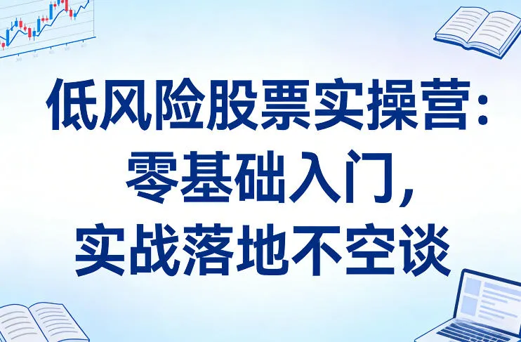 低风险股票实操营：零基础入门，实战落地不空谈_摸鱼资源网