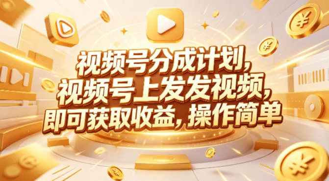 视频号分成计划，599元众筹的Red团队课程，视频号上发发视频，即可获取收益，操作简单_摸鱼资源网