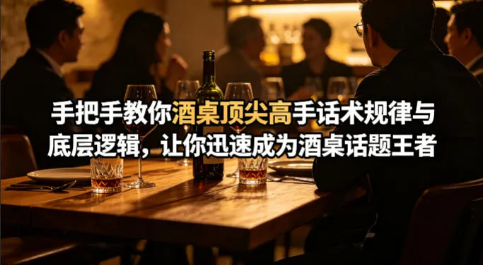 付费文章：手把手教你酒桌顶尖高手话术规律与底层逻辑，让你迅速成为酒桌话题王者(二十年全网独家经验分享)_摸鱼资源网