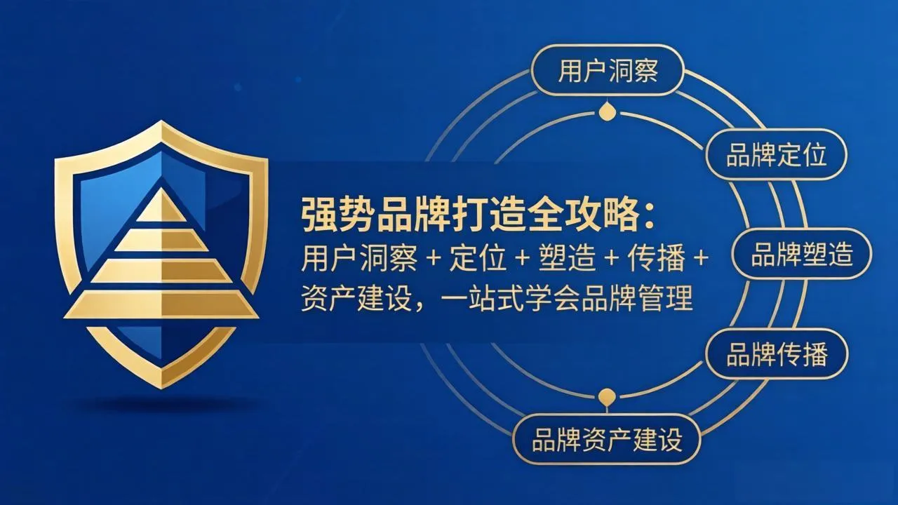 强势品牌打造全攻略：用户洞察 + 定位 + 塑造 + 传播 + 资产建设，一站式学会品牌管理_摸鱼资源网