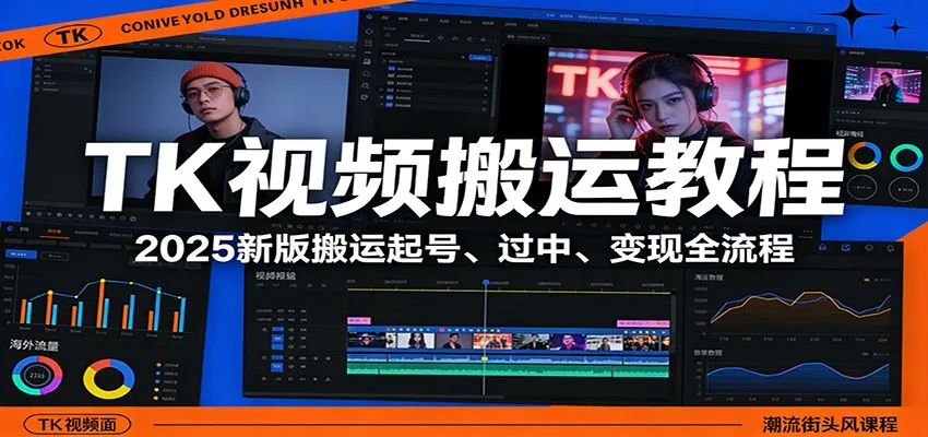 TK视频搬运教程：2025新版搬运起号、过中、变现全流程_摸鱼资源网