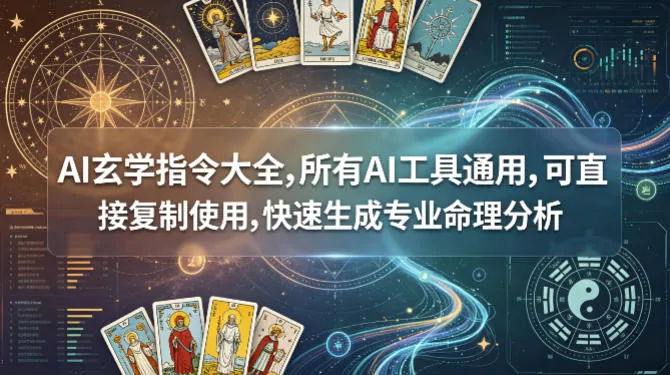 AI玄学指令大全，所有AI工具通用，可直接复制使用，快速生成专业命理分析_摸鱼资源网