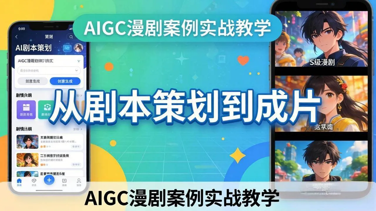 （17817期）AIGC漫剧案例实战教学：从剧本策划到成片，手把手教学员用AI完成S级漫剧创作_摸鱼资源网
