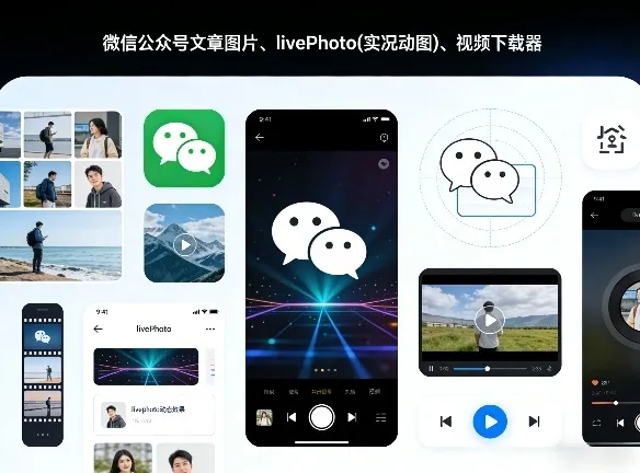 微信公众号文章图片、livePhoto(实况动图)、视频下载器_摸鱼资源网