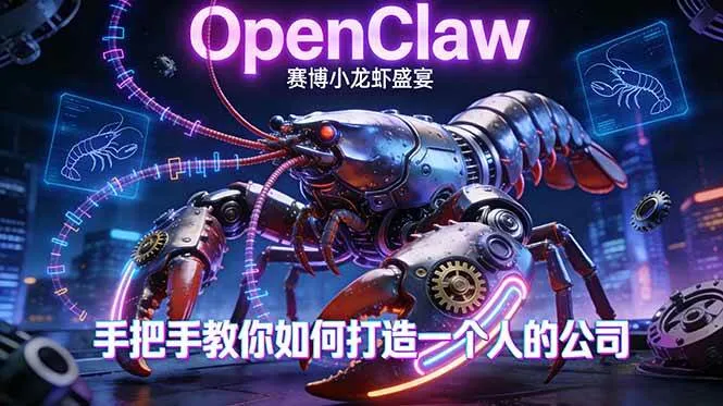 （17684期）OpenClaw，小龙虾-从产品到爆款的成长之路，手把手教你如何打造一个人的公司_摸鱼资源网