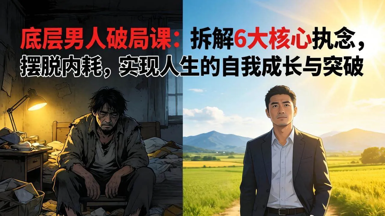 (17747期)付费文章:底层男人破局课:拆解 6 大核心执念,摆脱内耗,实现人生的自我成长与突破-摸鱼资源网 (17747期)付费文章:底层男人破局课:拆解 6 大核心执念,摆脱内耗,实现人生的自我成长与突破-摸鱼资源网