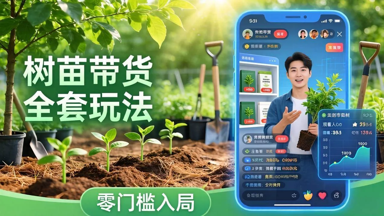 (17729期)视频号AI树苗带货全套玩法:零门槛入局,掌握豆包、千问等AI工具制作树苗视频的全套流程-摸鱼资源网 (17729期)视频号AI树苗带货全套玩法:零门槛入局,掌握豆包、千问等AI工具制作树苗视频的全套流程-摸鱼资源网