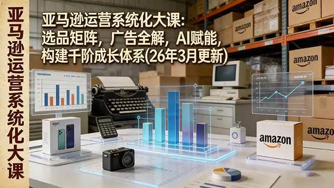 （17622期）亚马逊运营系统化大课：选品矩阵，广告全解，AI赋能，构建千阶成长体系(26年3月更新)_摸鱼资源网