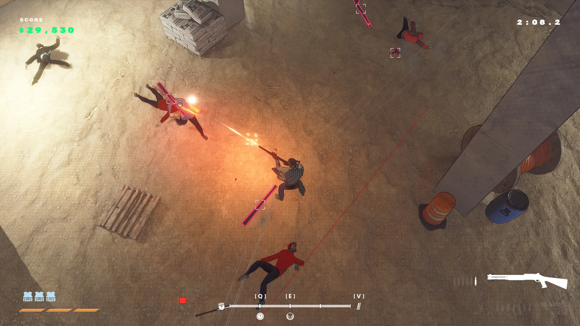 Suit for Hire游戏：融合武器与武术的俯视角射击游戏_摸鱼资源网