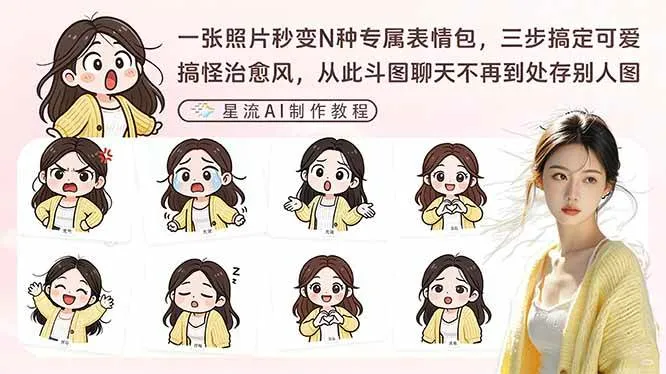 (17482期)一张照片秒变N种专属表情包,三步搞定可爱搞怪治愈风,从此斗图聊天不再到处存别人图-摸鱼资源网 (17482期)一张照片秒变N种专属表情包,三步搞定可爱搞怪治愈风,从此斗图聊天不再到处存别人图-摸鱼资源网