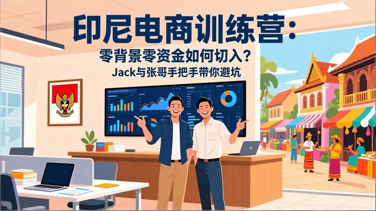 （17533期）印尼电商训练营：零背景零资金如何切入？Jack与张哥手把手带你避坑_摸鱼资源网