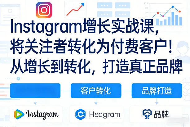 Instagram增长实战课，将关注者转化为付费客户！从增长到转化，打造真正品牌（双语字幕）_摸鱼资源网