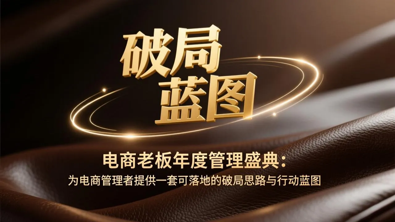 电商老板年度管理盛典：为电商管理者提供一套可落地的破局思路与行动蓝图-摸鱼资源网