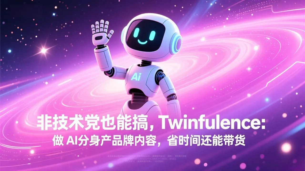 （17381期）非技术党也能搞!Twinfluence:做 AI 分身产品牌内容,省时间还能带货-摸鱼资源网