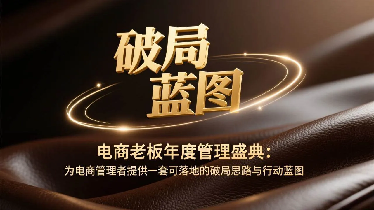 （17374期）电商老板年度管理盛典：为电商管理者提供一套可落地的破局思路与行动蓝图-摸鱼资源网