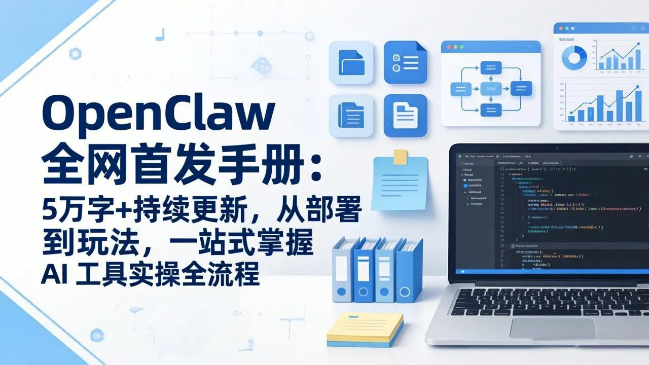 OpenClaw 全网首发手册：5万字+持续更新，从部署到玩法，一站式掌握 AI 工具实操全流程_摸鱼资源网