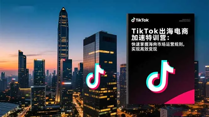TikTok出海电商加速特训营-更新：快速掌握海外市场运营规则，实现高效变现_摸鱼资源网
