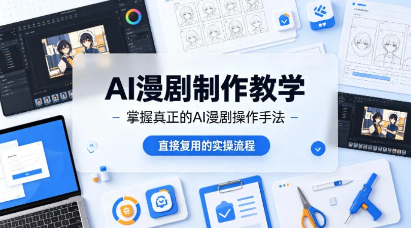 AI漫剧制作教学，带你掌握真正的AI漫剧操作手法，直接复用的实操流程_摸鱼资源网